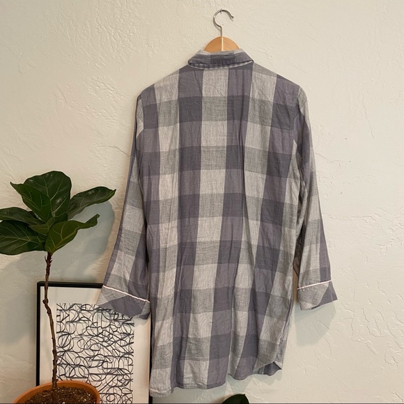 VS Pink Button-Front Pajama Shirtdress - Picture 6 of 6